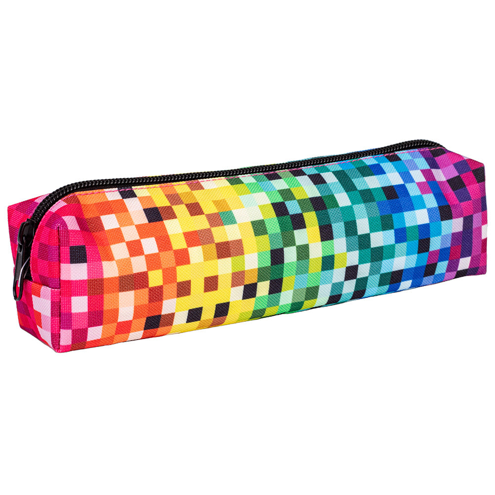 Happy Color Κασετίνα Βαρελάκι Squares Rainbow