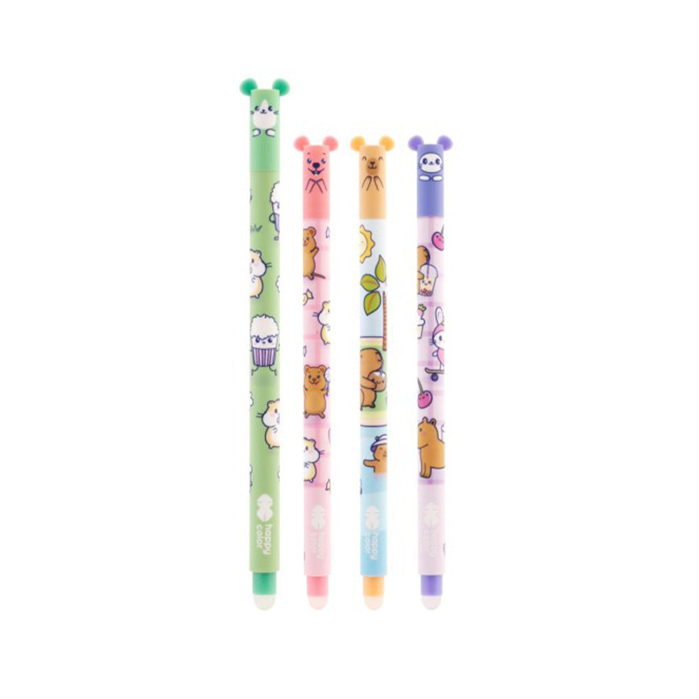 Happy Color Στυλό Που Σβήνει Cuties 0.5mm 4 Σχέδια - 1Τμχ