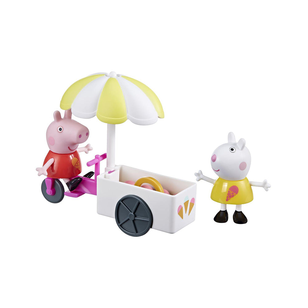 Hasbro Peppa Pig Peppa's Adventures Peppa's Ice Cream Cart Σετ Παιχνιδιού 5 Τεμ