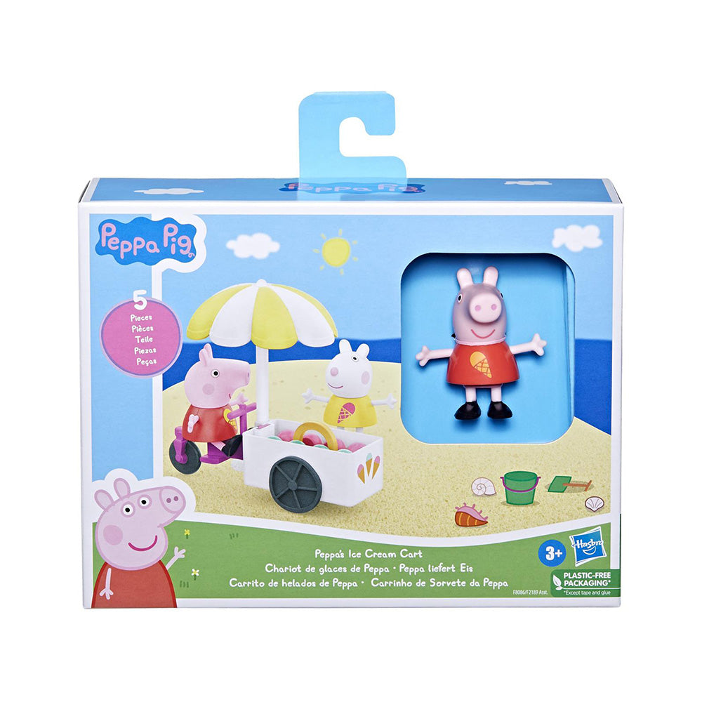 Hasbro Peppa Pig Peppa's Adventures Peppa's Ice Cream Cart Σετ Παιχνιδιού 5 Τεμ