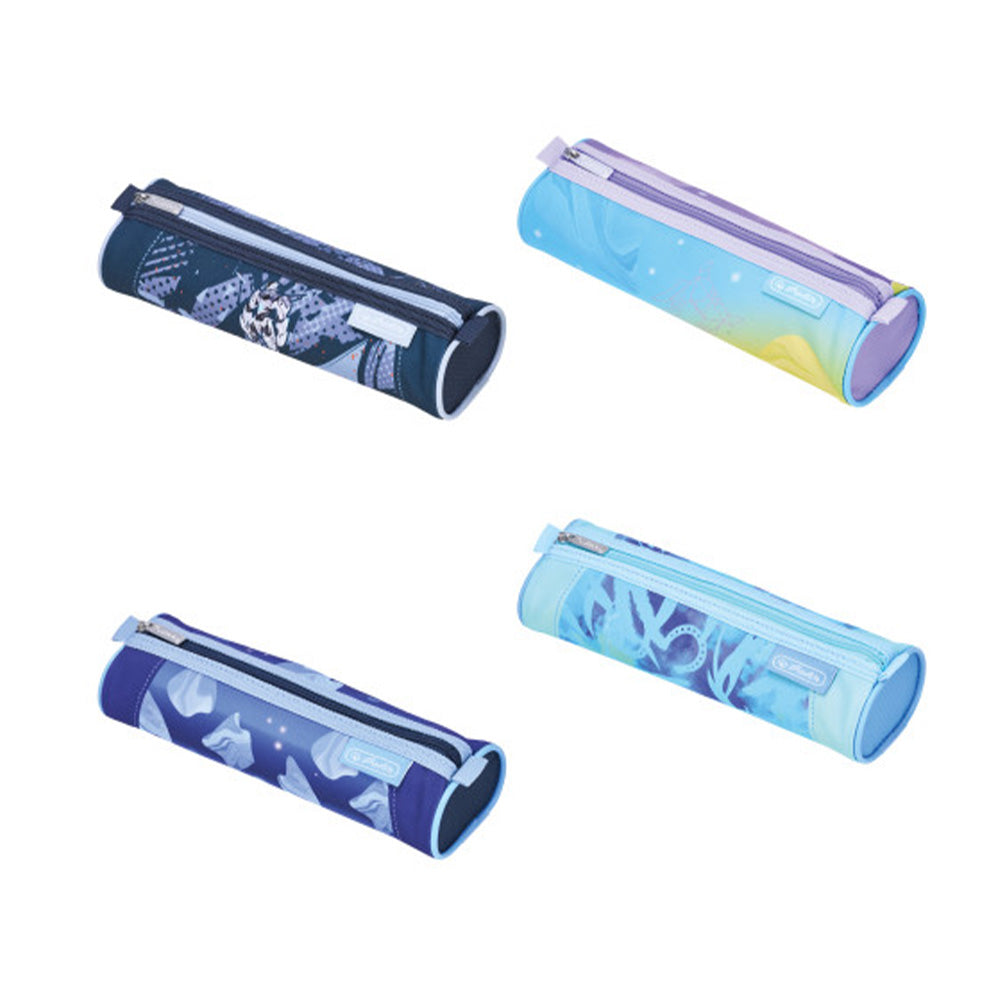 Herlitz Κασετίνα Κενή Βαρελάκι Οβάλ 4 Σχέδια - 1 Τμχ