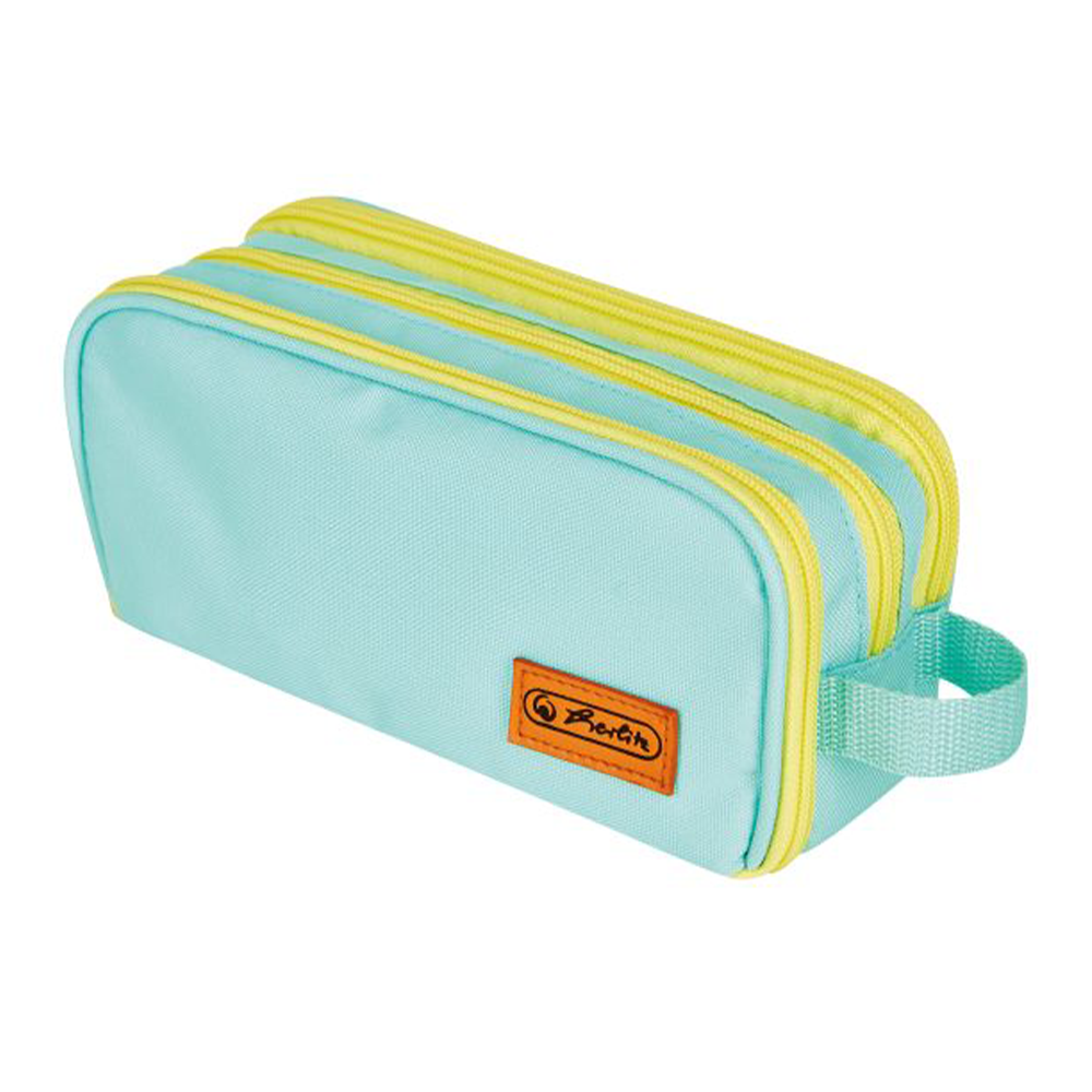 Herlitz Κασετίνα Κενή Βεραμάν/ Κίτρινο 2 Θήκες