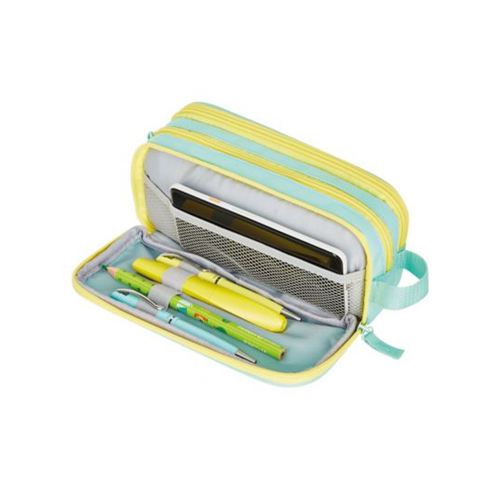 Herlitz Κασετίνα Κενή Βεραμάν/ Κίτρινο 2 Θήκες