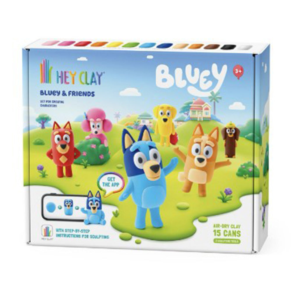 Hey ClayHey Clay Κατασκευές Από Πηλό Bluey & Friendspapell.gr
