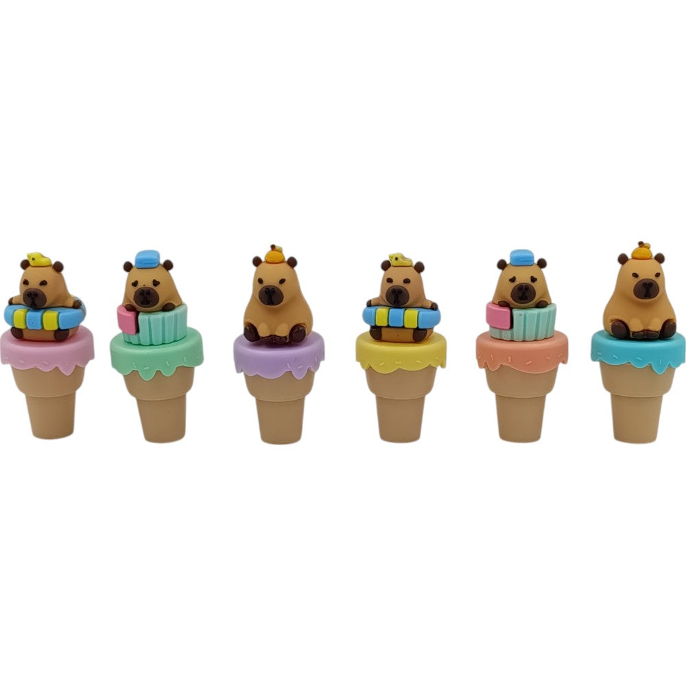 OEMΣετ Highlighters Capybara Παγωτό 6 Χρώματα Σε Τσαντάκιpapell.gr