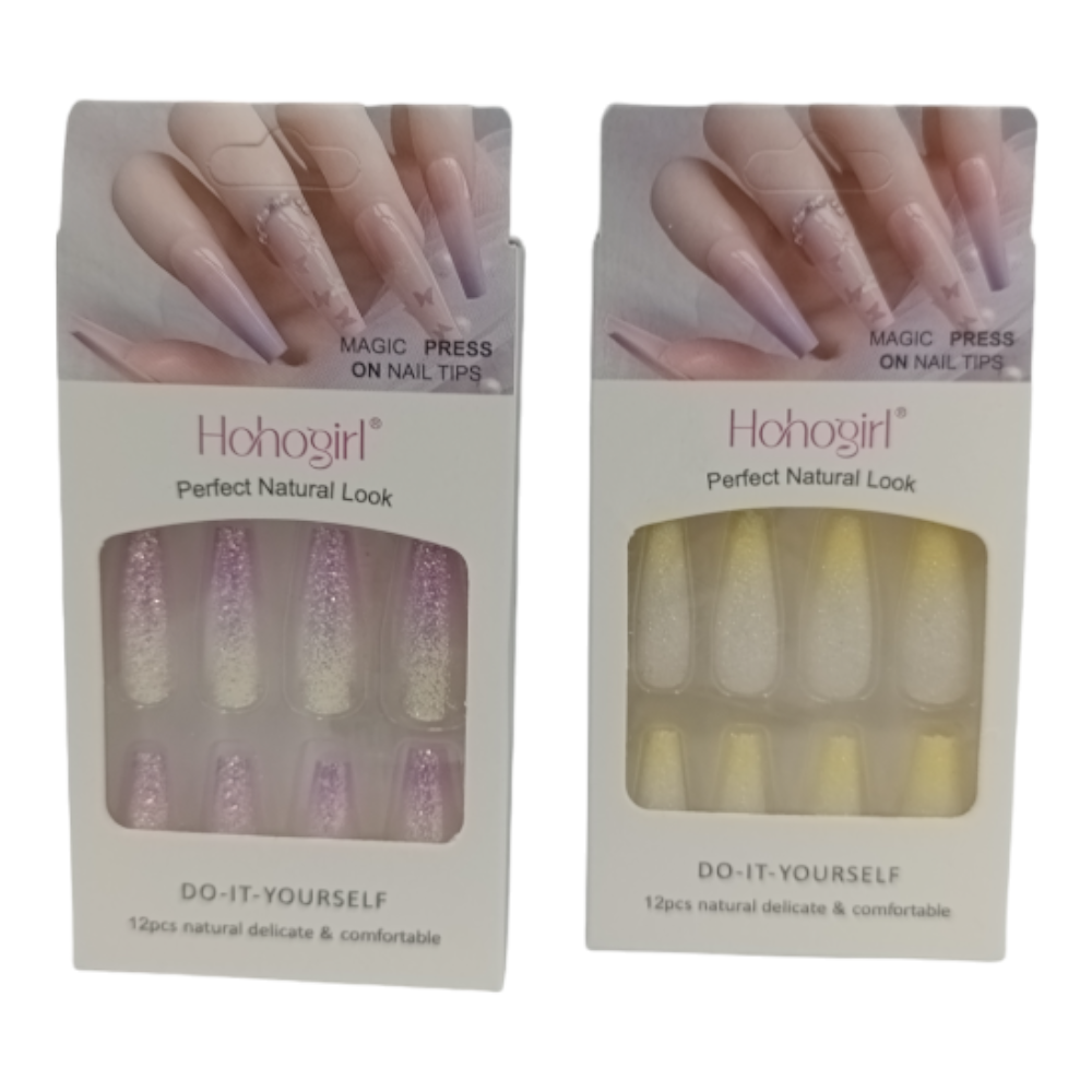 OEMΤεχνητά Νύχια  Hohogirl Ombre Glitter 12τμχpapell.gr