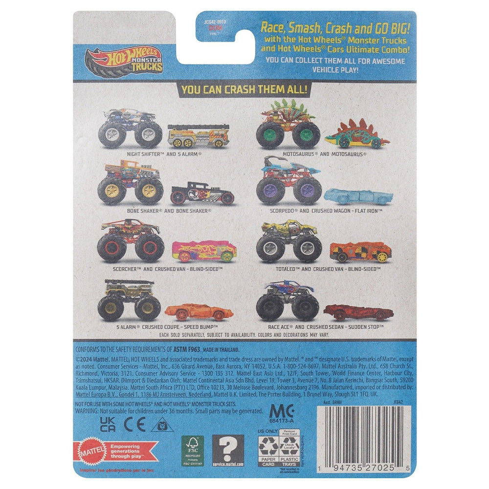 MattelHot Wheels Όχημα Monster Trucks Με Αυτοκινητάκι Monster Trucks Race Ace Όχημα Παιχνίδιpapell.gr