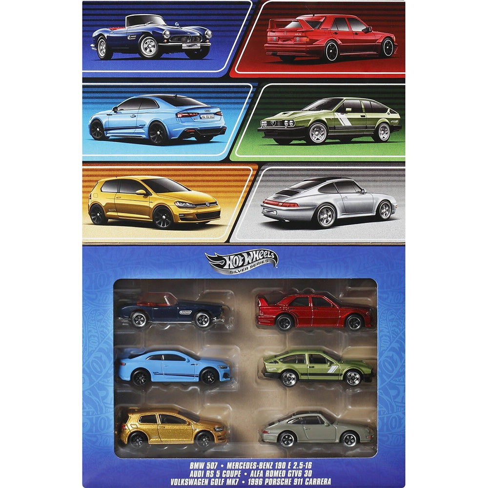 Hot Wheels Aυτοκινητάκια Euro Style Σετ Των 6τμχ