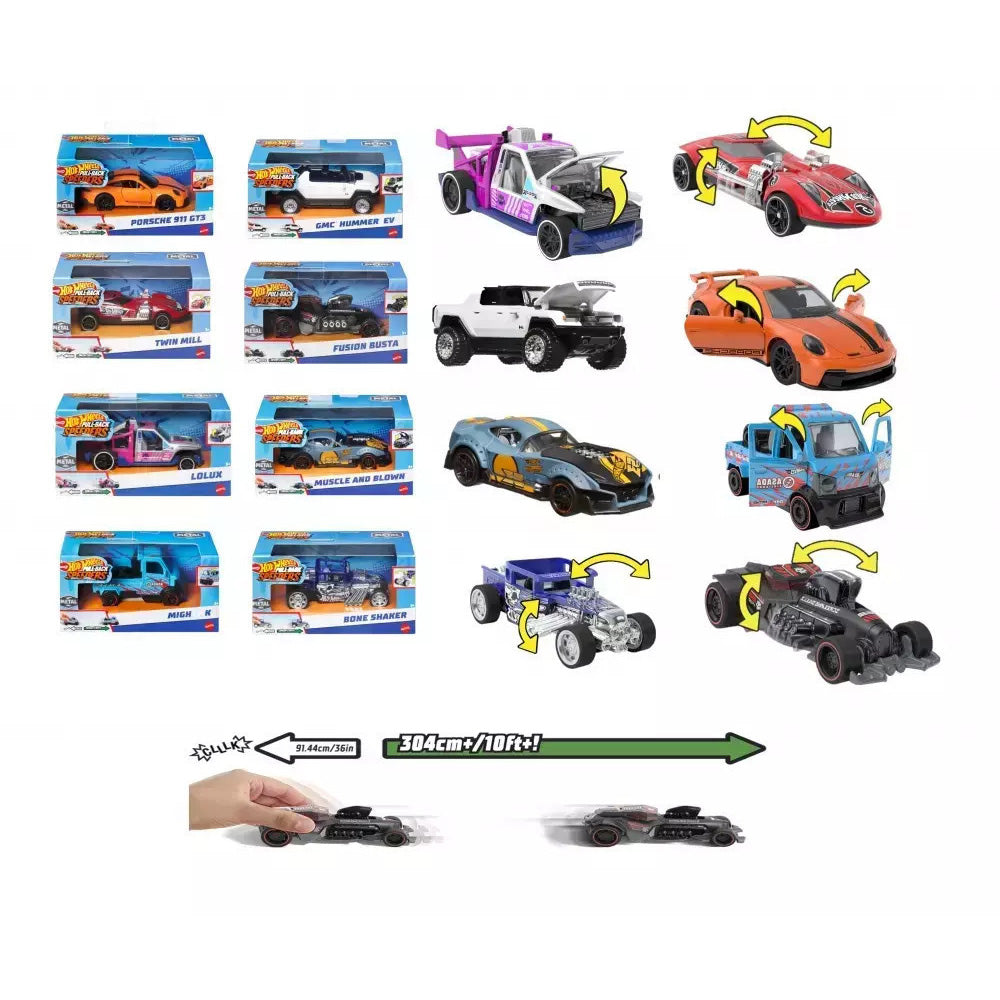 Hot Wheels Αυτοκινητάκια Pull Back - 1Τμχ 