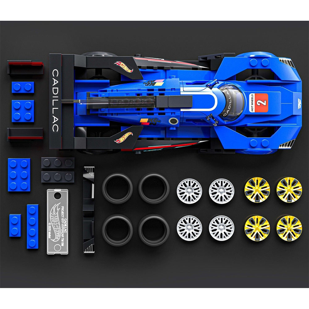 Hot Wheels Cadillac Project GTP Hypercar Building Toy Kit (236 Pieces), For Collectors 