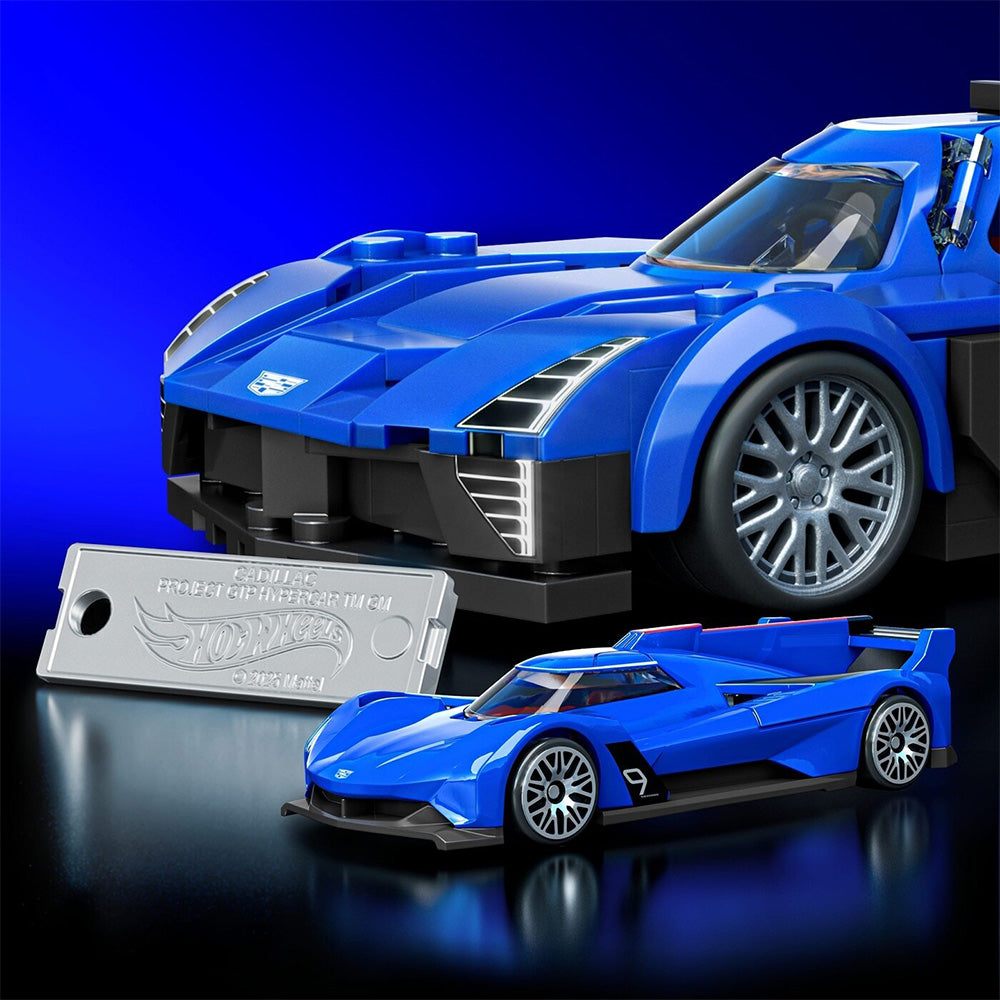 Hot Wheels Cadillac Project GTP Hypercar Building Toy Kit (236 Pieces), For Collectors 
