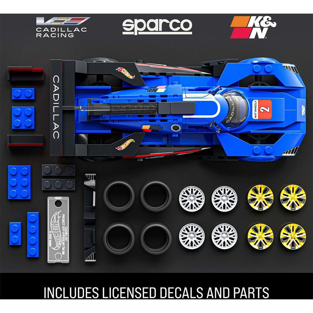 Hot Wheels Cadillac Project GTP Hypercar Building Toy Kit (236 Pieces), For Collectors 