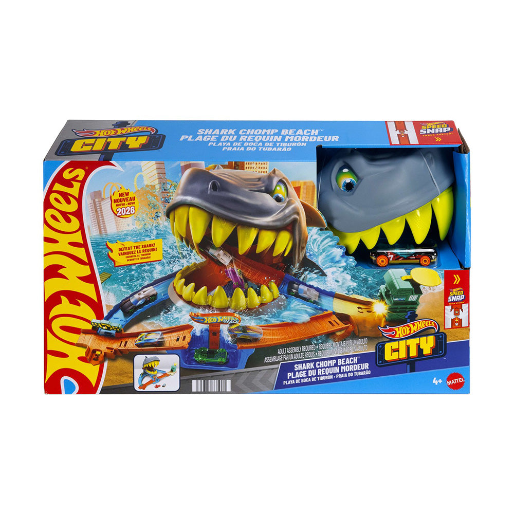 Hot Wheels City Shark Chomp Beach Πίστα