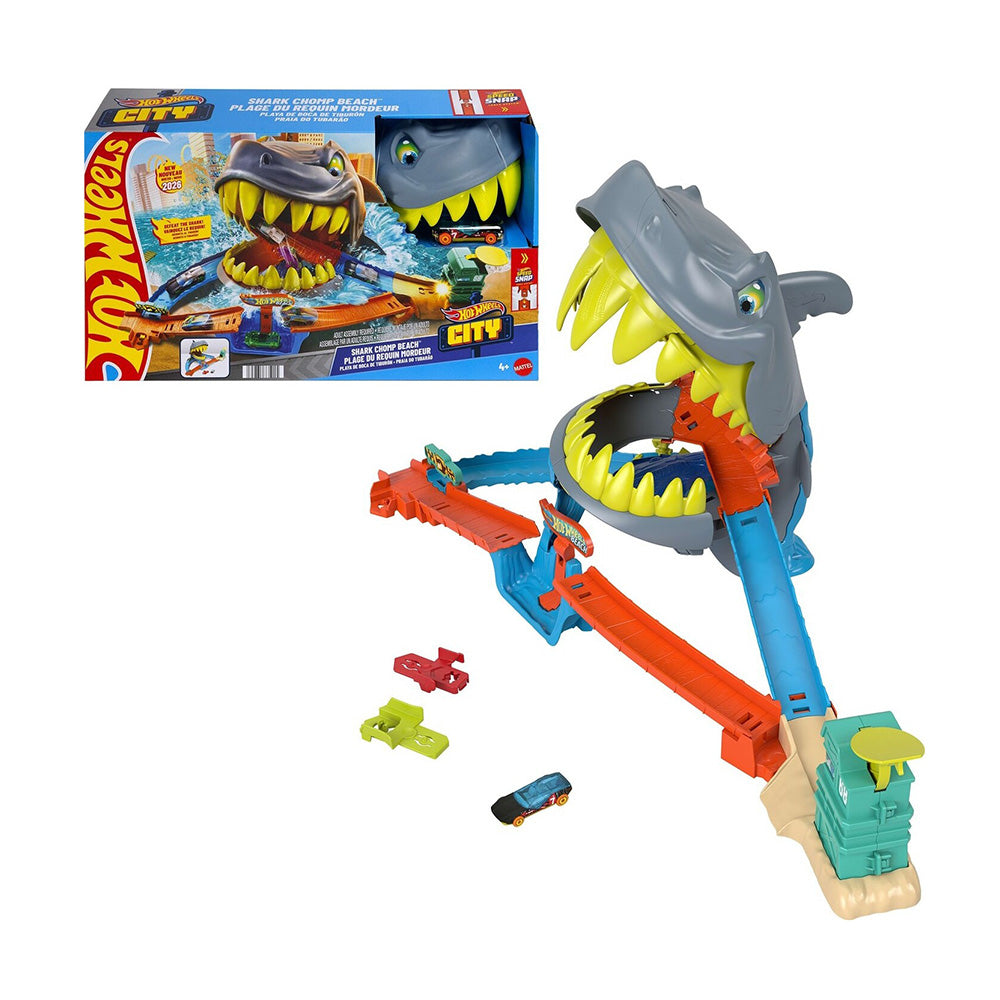 Hot Wheels City Shark Chomp Beach Πίστα