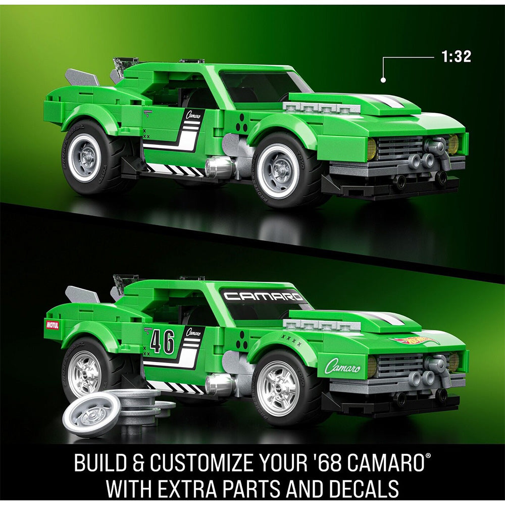 Hot Wheels Custom ’68 Camaro Building Toy Kit (289 Pieces), For Collectors 