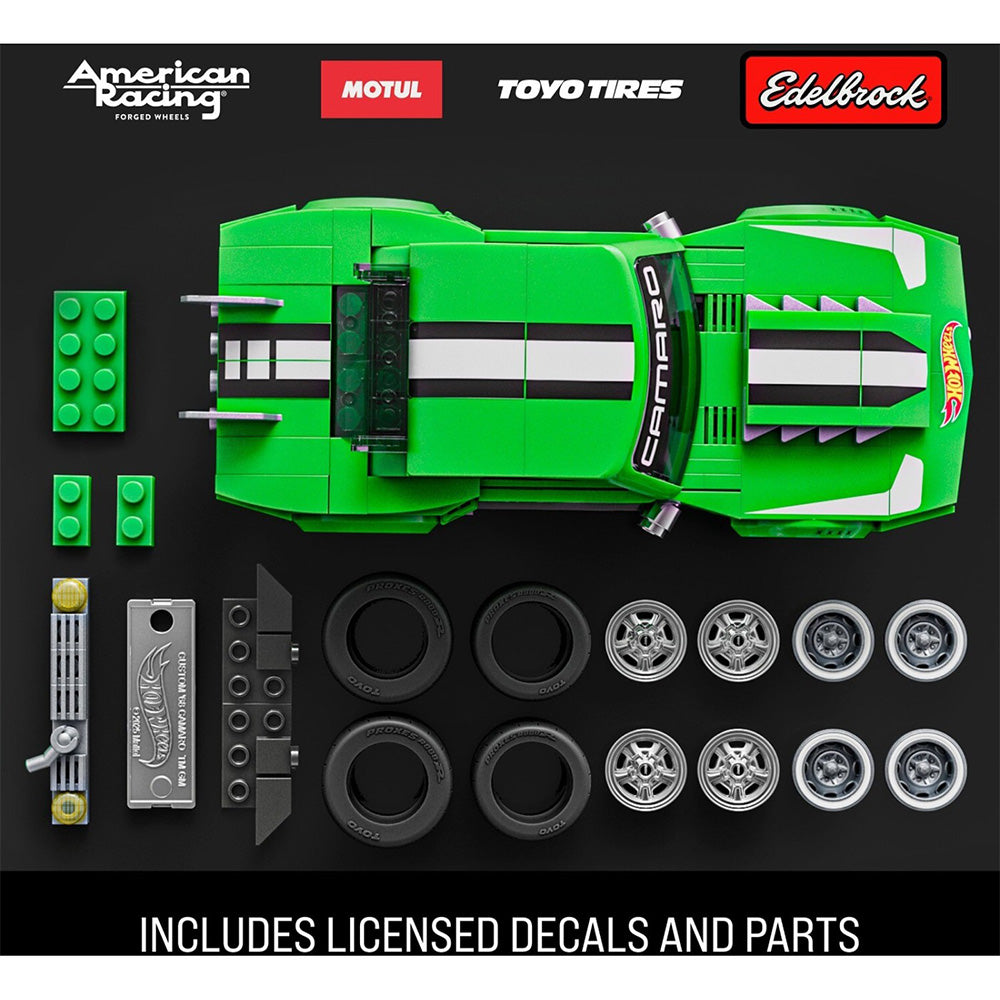 Hot Wheels Custom ’68 Camaro Building Toy Kit (289 Pieces), For Collectors 