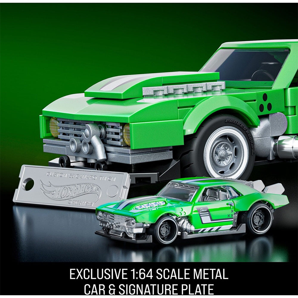 Hot Wheels Custom ’68 Camaro Building Toy Kit (289 Pieces), For Collectors 