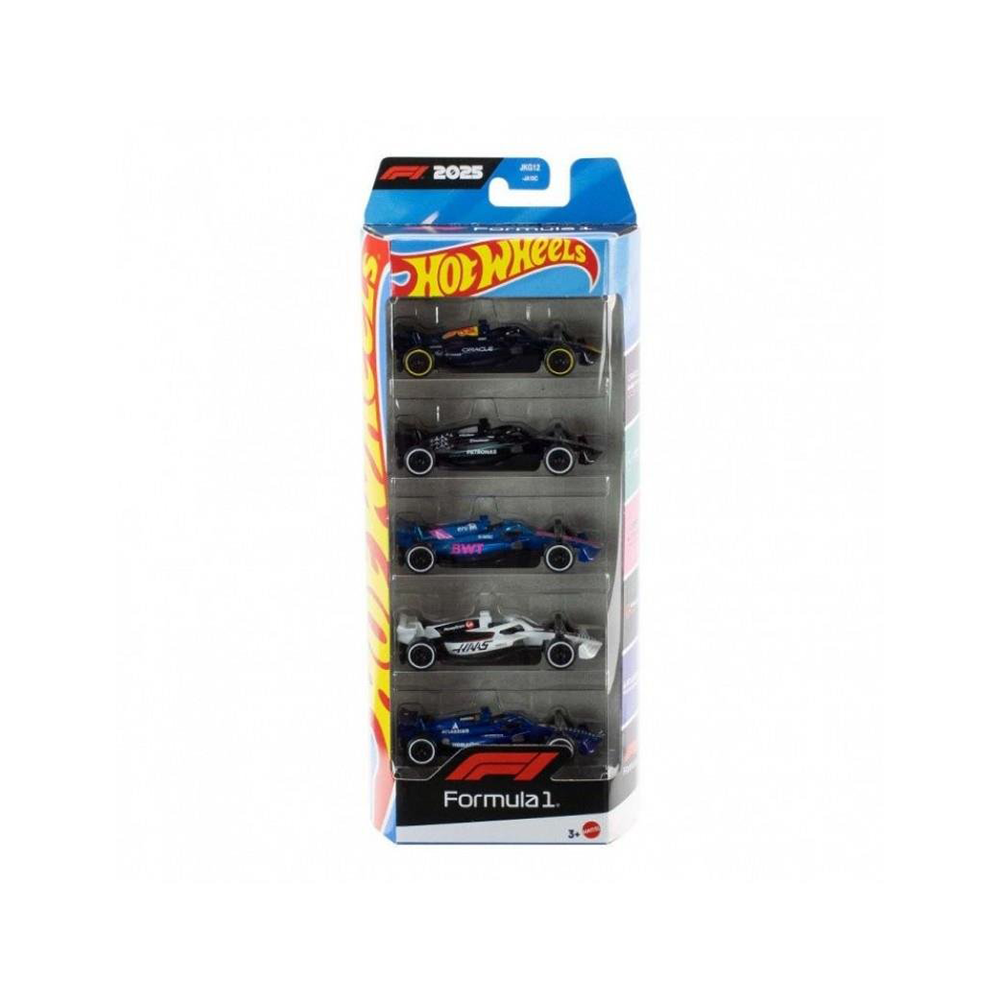 Hot Wheels F1 2025 Teams – Σετ 5 Αγωνιστικών Αυτοκινήτων Formula 1