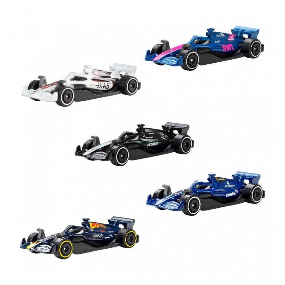 Hot Wheels F1 2025 Teams – Σετ 5 Αγωνιστικών Αυτοκινήτων Formula 1