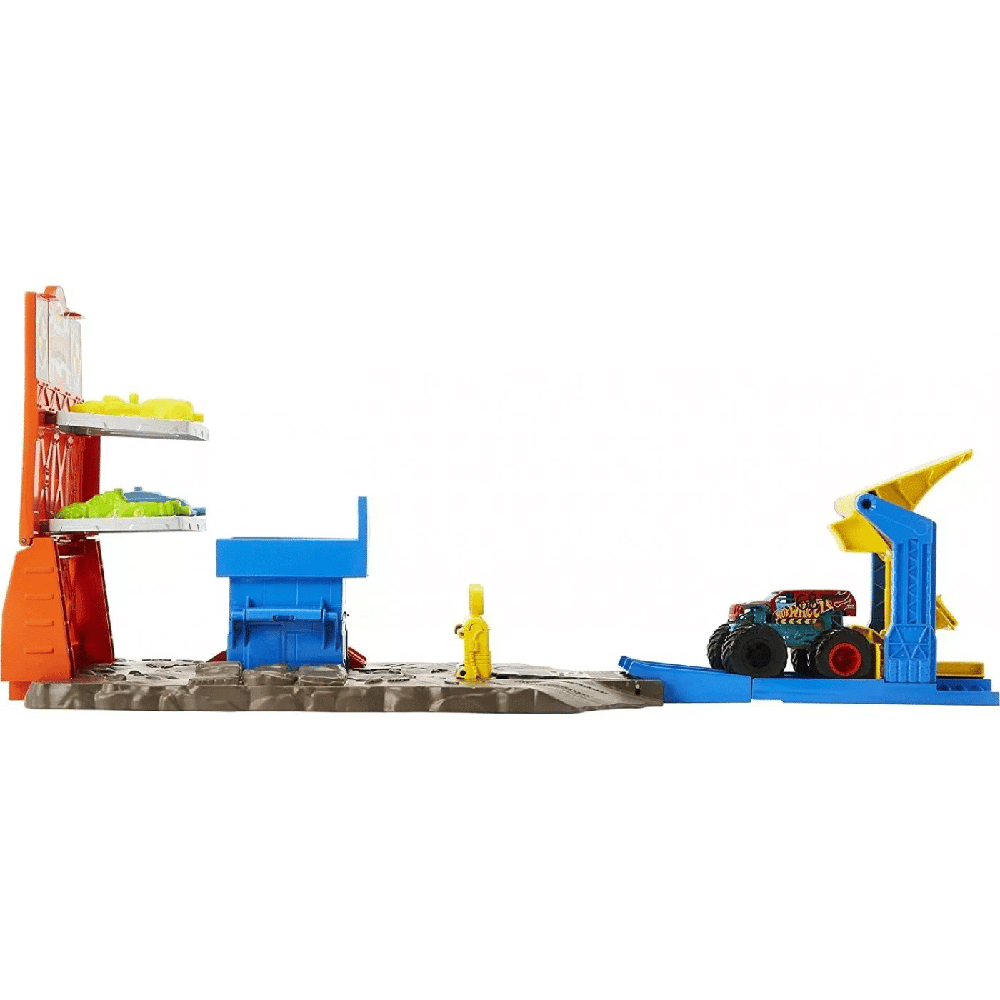 Hot Wheels Monster Trucks Σετ Σούπερ Εκρήξεις & Συγκρούσεις Blast Station