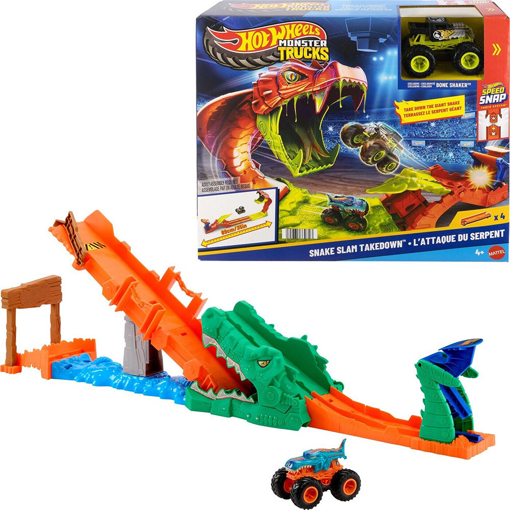 Hot Wheels Monster Trucks Πίστα Εξόντωση Κροκόδειλου