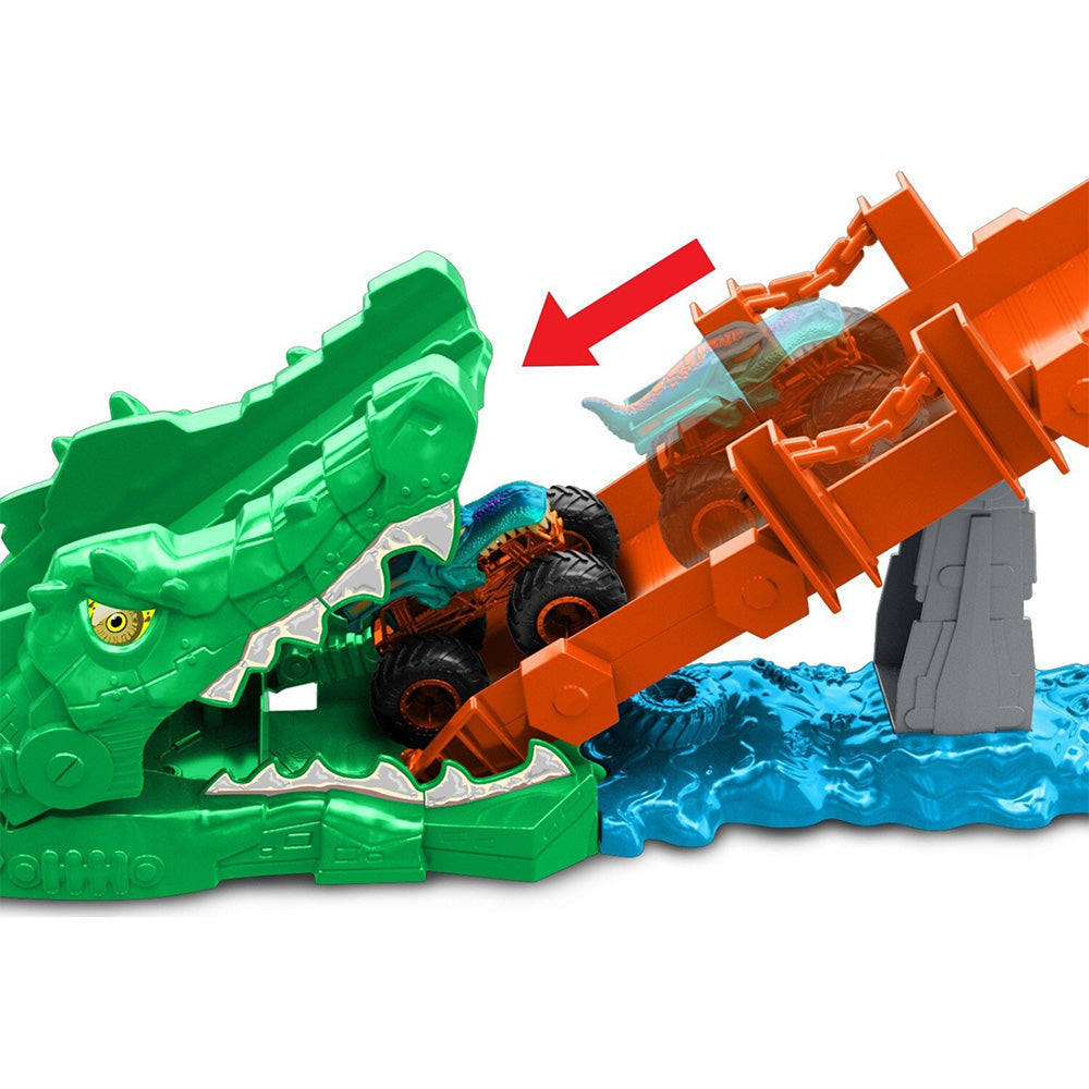 Hot Wheels Monster Trucks Πίστα Εξόντωση Κροκόδειλου