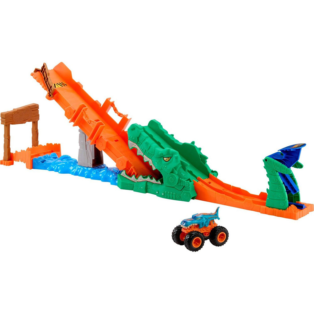 Hot Wheels Monster Trucks Πίστα Εξόντωση Κροκόδειλου