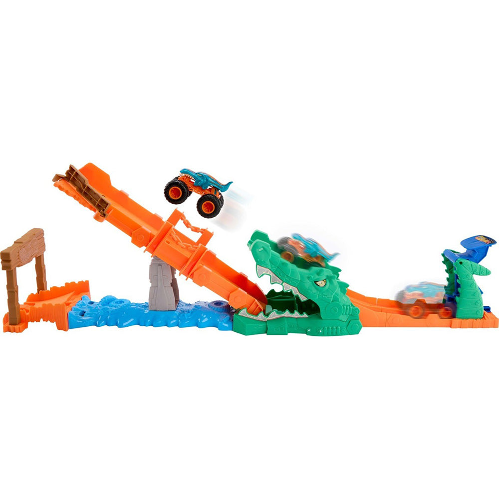 Hot Wheels Monster Trucks Πίστα Εξόντωση Κροκόδειλου