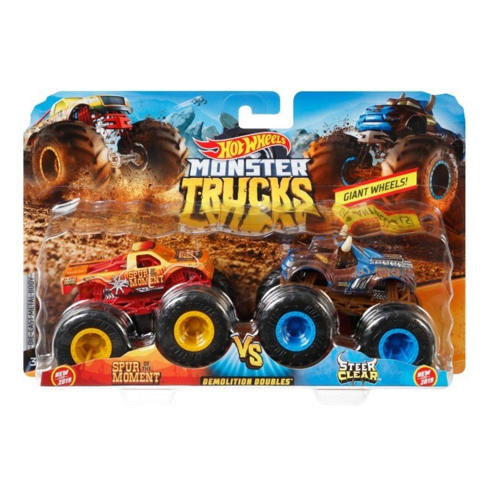 Hot Wheels Οχήματα Monster Trucks Σετ Των 2