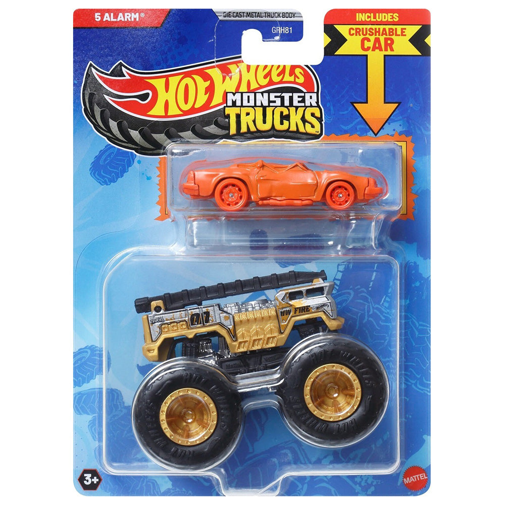 MattelHot Wheels Όχημα Monster Trucks Με Αυτοκινητάκι Monster Trucks Hw 5 Ala Όχημα Παιχνίδιpapell.gr