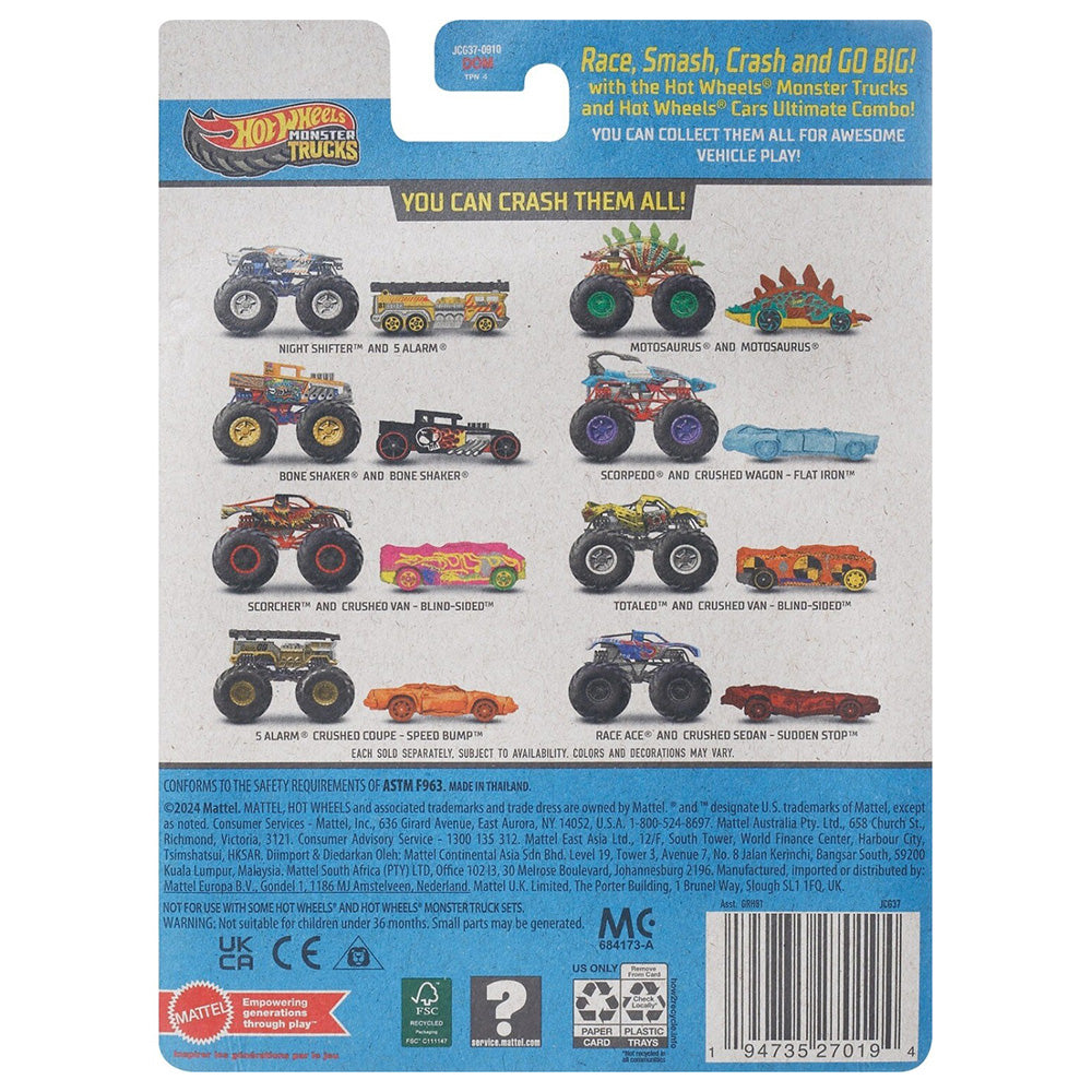 MattelHot Wheels Όχημα Monster Trucks Με Αυτοκινητάκι Monster Trucks Hw 5 Ala Όχημα Παιχνίδιpapell.gr