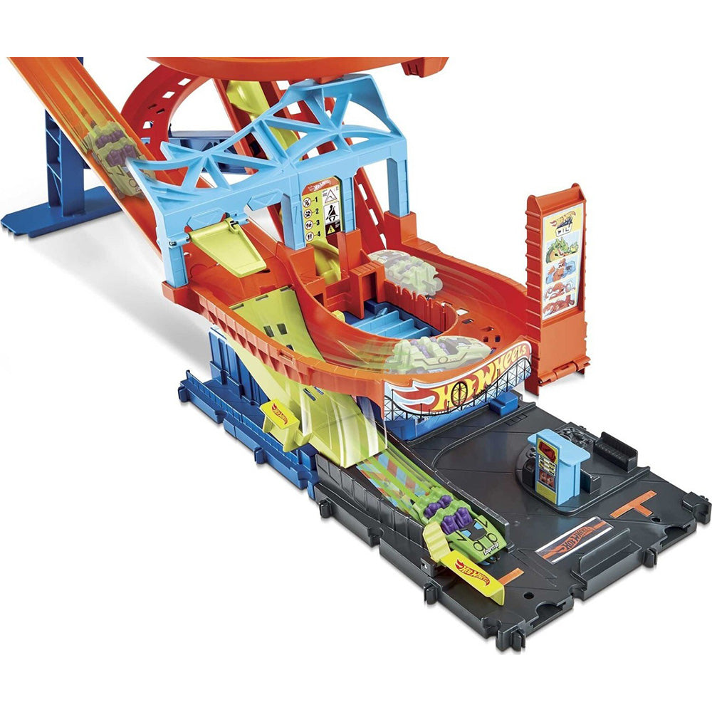 Hot Wheels Hw City - Πίστα Ράλι Τρενάκι Λούνα Παρκ City Όχημα Παιχνίδι 