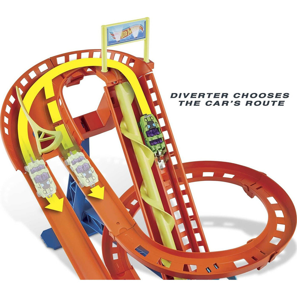 Hot Wheels Hw City - Πίστα Ράλι Τρενάκι Λούνα Παρκ City Όχημα Παιχνίδι 