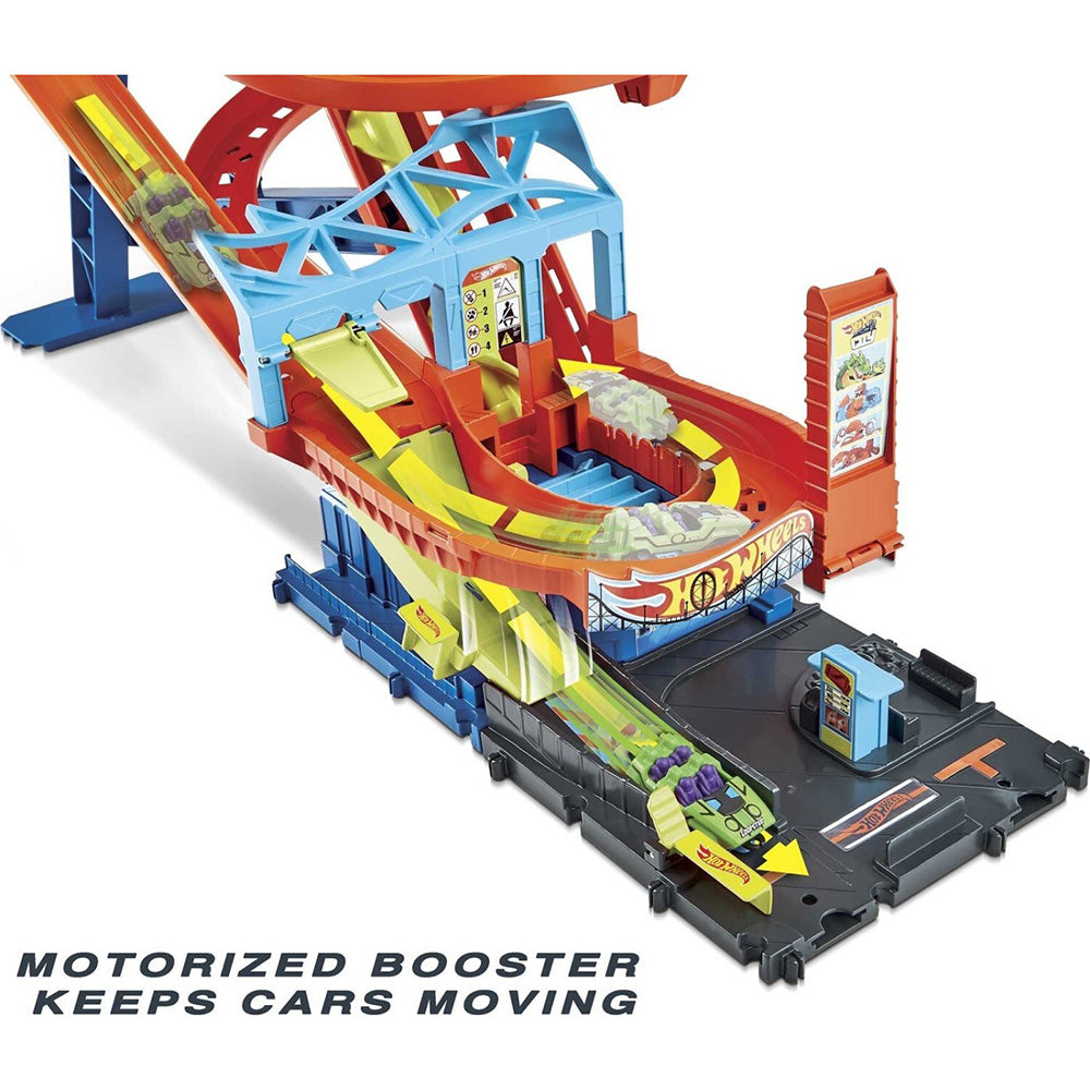 Hot Wheels Hw City - Πίστα Ράλι Τρενάκι Λούνα Παρκ City Όχημα Παιχνίδι 