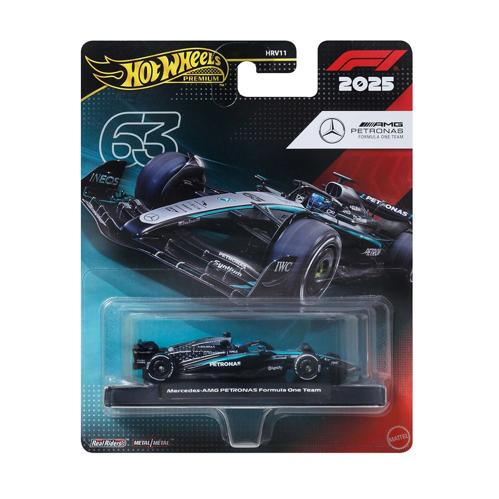 Hot Wheels Premium F1 2025 Συλλεκτικό Μοντέλο Αυτοκινήτου Mercedes-AMG Petronas 63