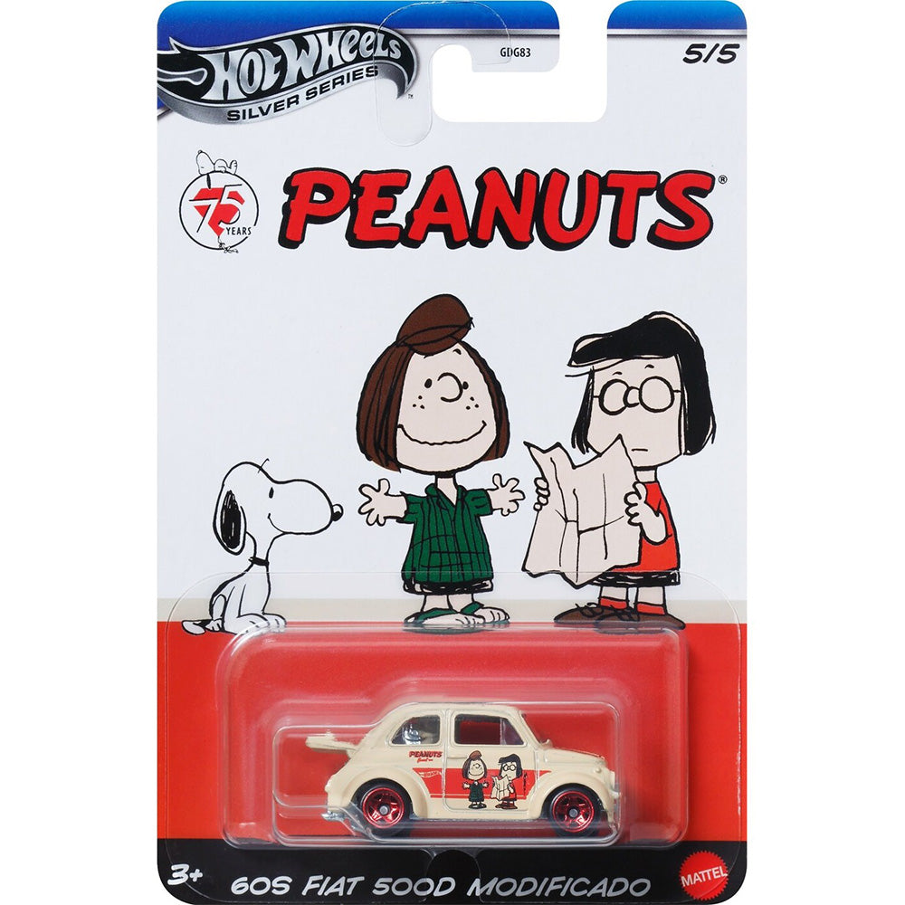 Hot Wheels Silver Series Peanuts 75 Years 60S Fiat 500D Modificado