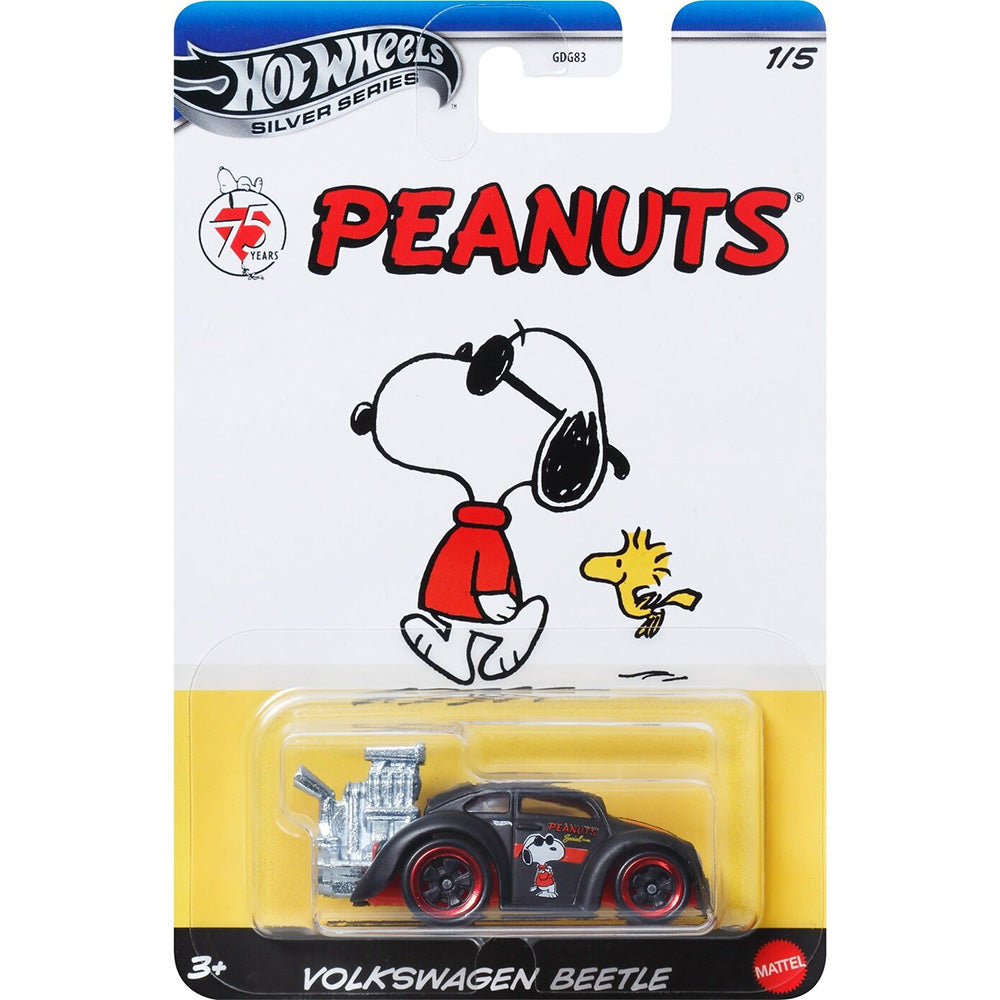 Hot Wheels Silver Series Peanuts Volkswagen Beetle Snoopy 