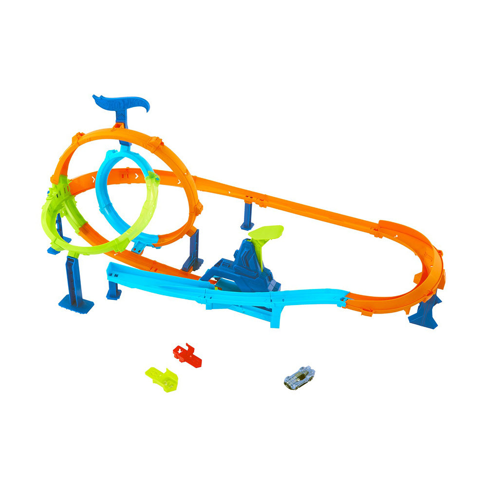 Hot Wheels Speed Snap Stunt Tracks Rapid Launch Cyclone Πίστα Ταχύτητας με Εκτοξευτή
