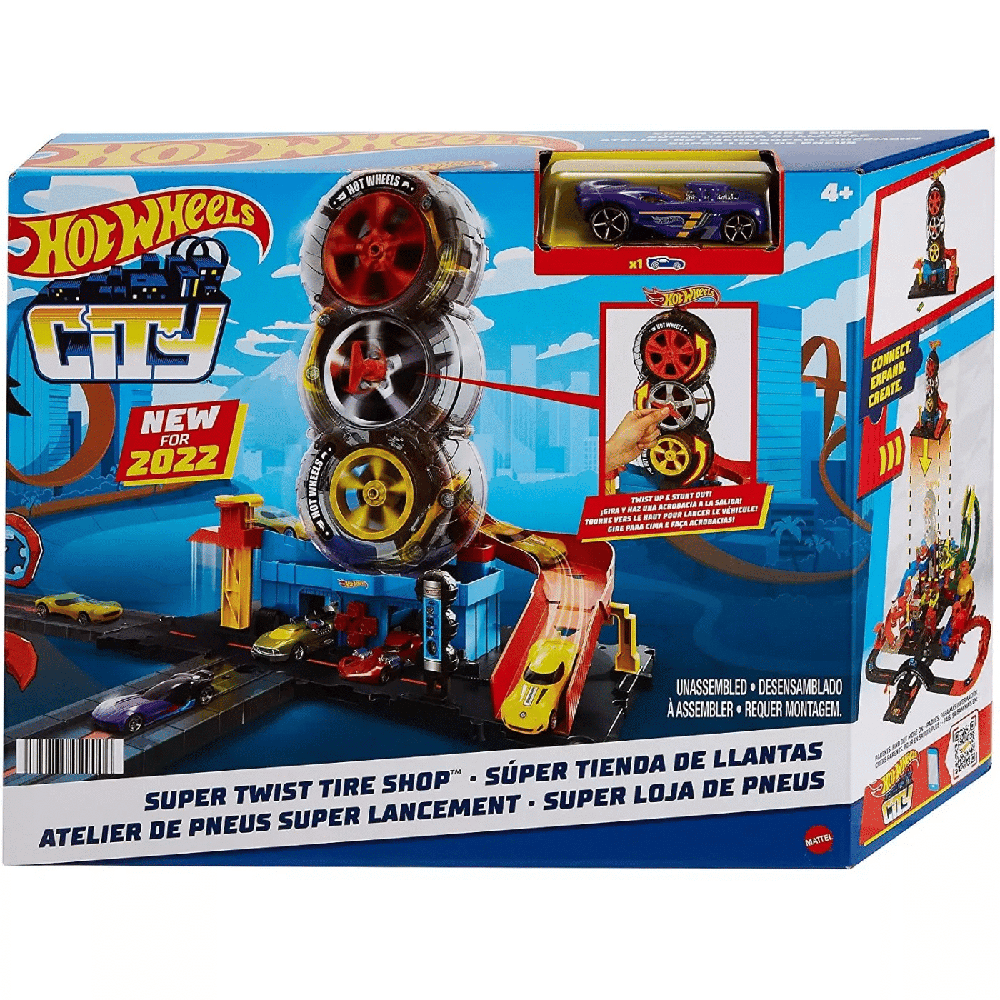 MattelHot Wheels Πίστα City Με Περιστρεφόμενες Ρόδες Super Twist Tipe Shoppapell.gr