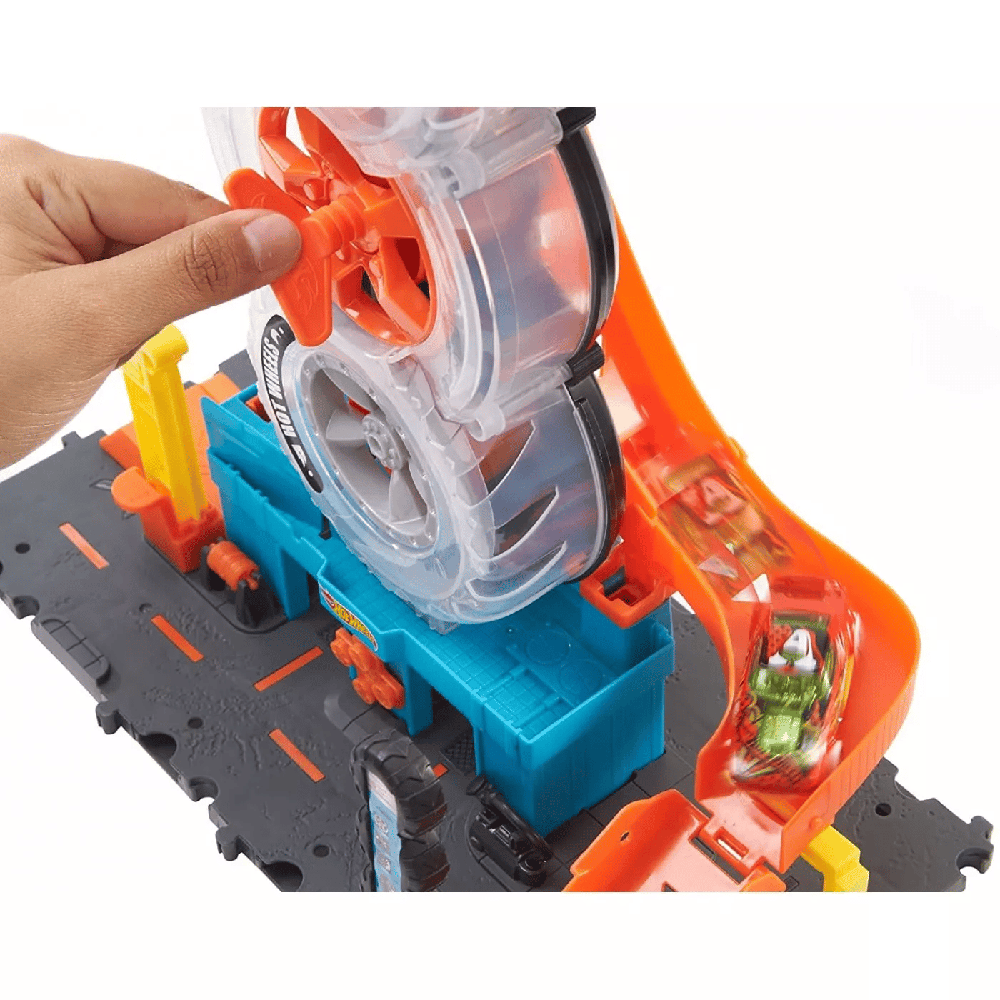 MattelHot Wheels Πίστα City Με Περιστρεφόμενες Ρόδες Super Twist Tipe Shoppapell.gr