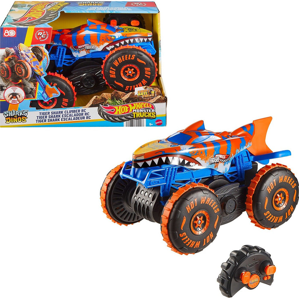Hot Wheels R/C Tiger Shark Που Σκαρφαλωνει 1:15 Monster Trucks Όχημα Παιχνίδι 