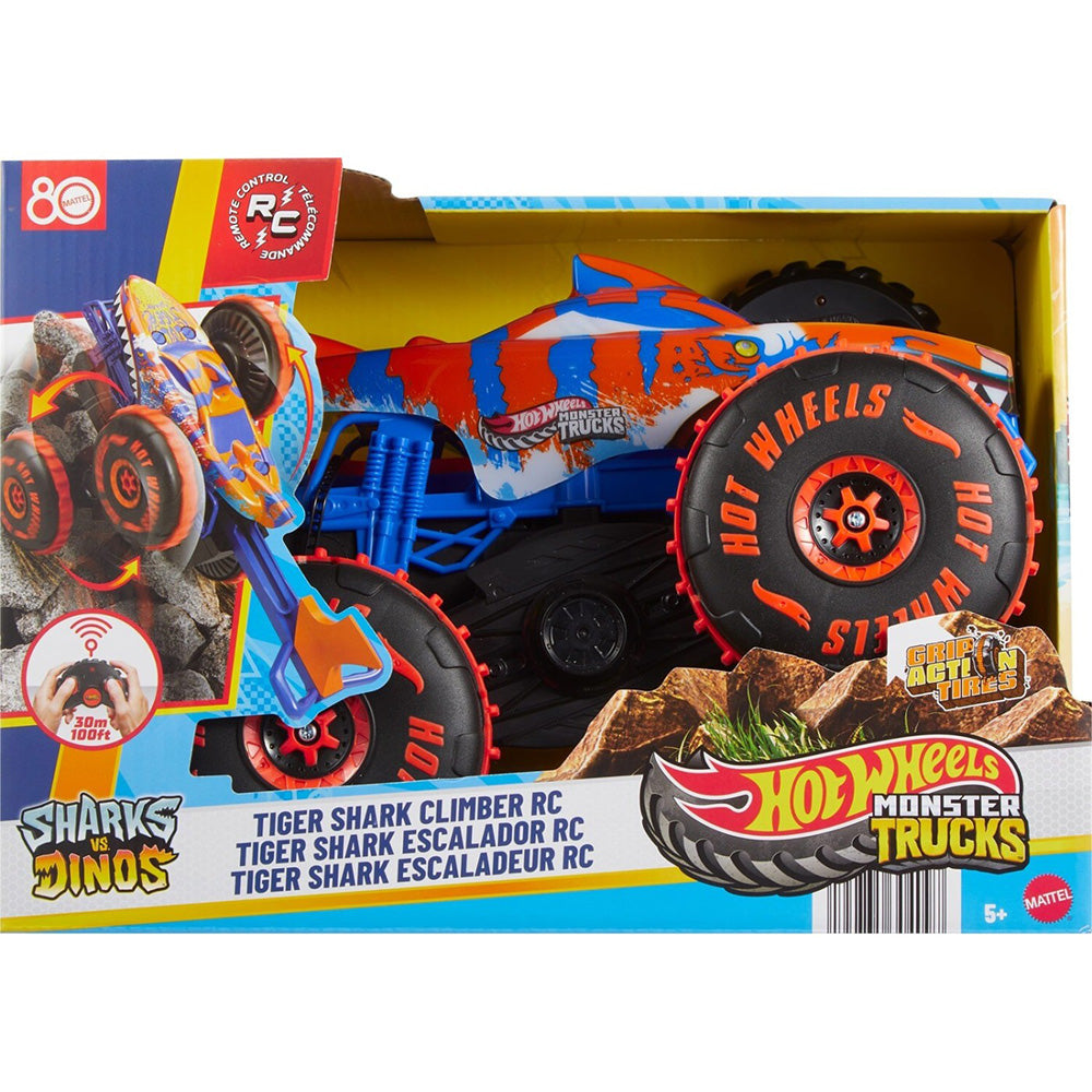 Hot Wheels R/C Tiger Shark Που Σκαρφαλωνει 1:15 Monster Trucks Όχημα Παιχνίδι 