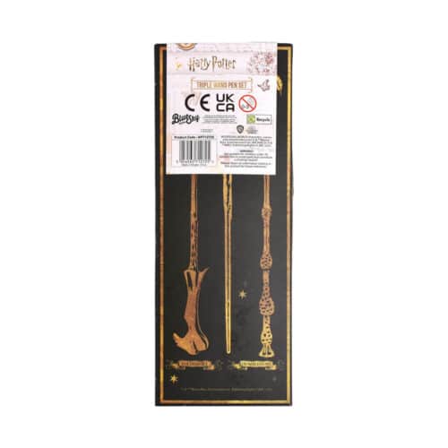 Harry Potter Triple Wand Pen Pack- Colorful Crest