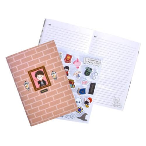 Harry Potter A5 Exercise Book And Puff Stickers
