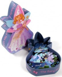 Djeco Puzzle Σε Σχηματικο Κουτι 'Νεραιδα' 36Pcs