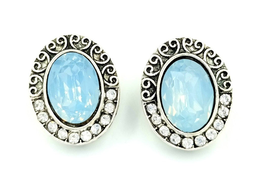 papell.grΣκουλαρικια Οβαλ Με Μεγαλο Πετραδιpapell.gr