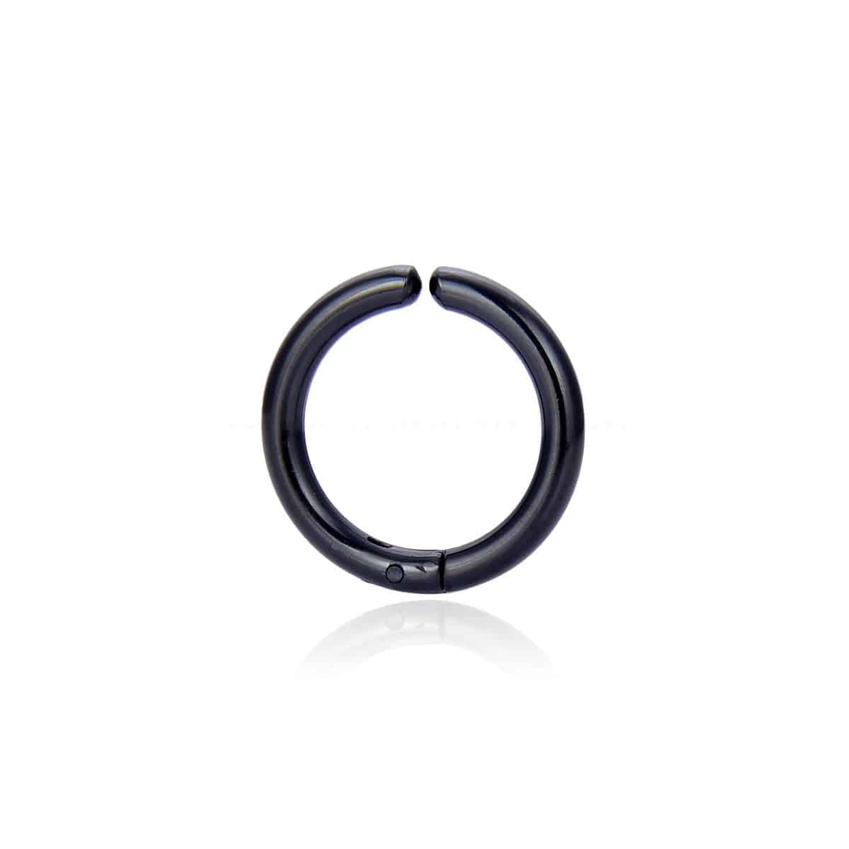 Σκουλαρικι Abrbell Surgical Steel Black Fake Hoop 2.5 X10-12-14Mm