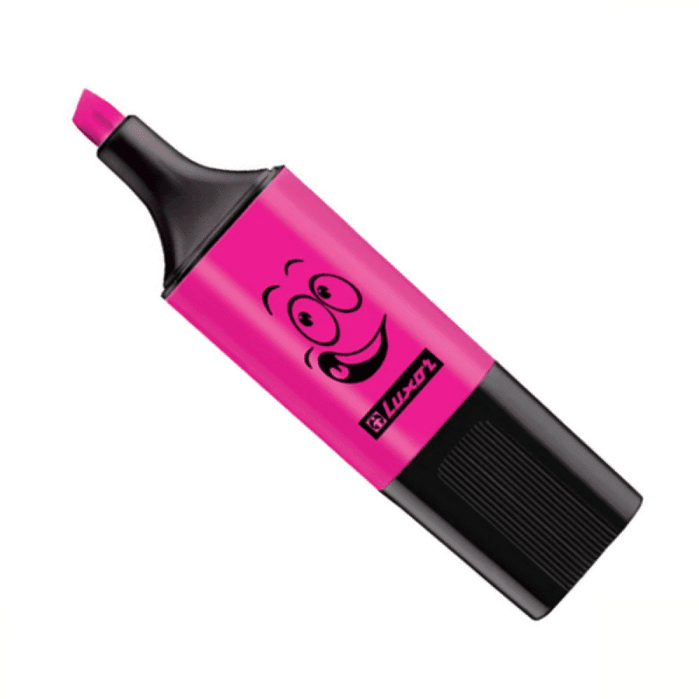 Luxor Μαρκαδοροι Υπογραμμισεως Πλακε Mini Ροζ Τετραγωνο