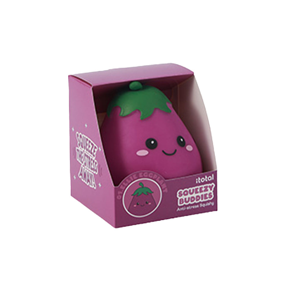 i-Total Anti-stress Squishy 11x10x14.2 εκ Fresh Market - Ellie Eggplant 