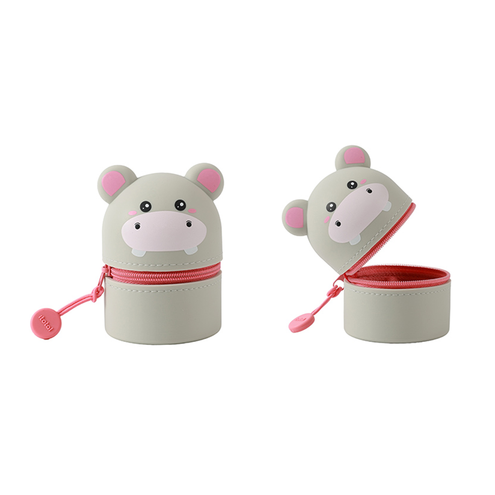 i-Total Mini Silicone Κασετίνα Hippo 8,5 εκ
